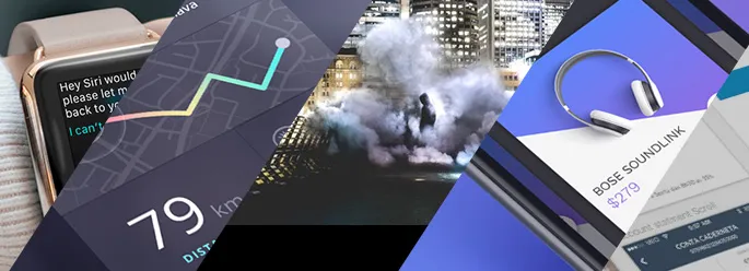Trend factors in the design of mobile apps 2016