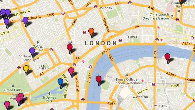 map with dangerous spots tracker